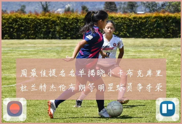 周最佳提名名单揭晓小卡布克库里杜兰特杰伦布朗等明星球员争夺荣誉